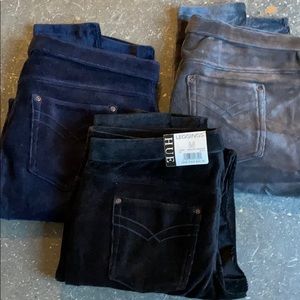 NWT 3 pairs of HUE corduroy leggings